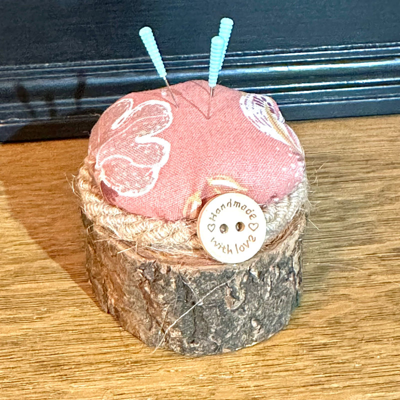 Wooden Pin Cushion Base or Tea Light Holder: Sold Individually