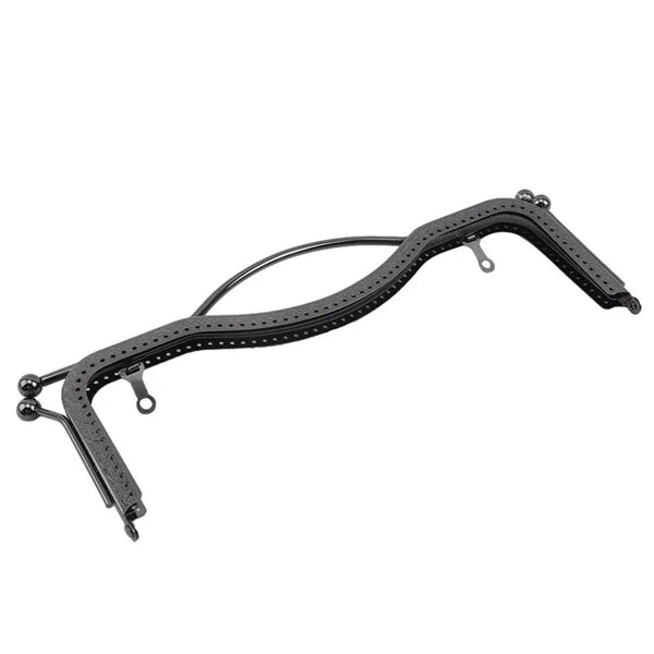 HARDWARE: 27cm 'M' Frame for Natasha's M Frame Bags: Gunmetal