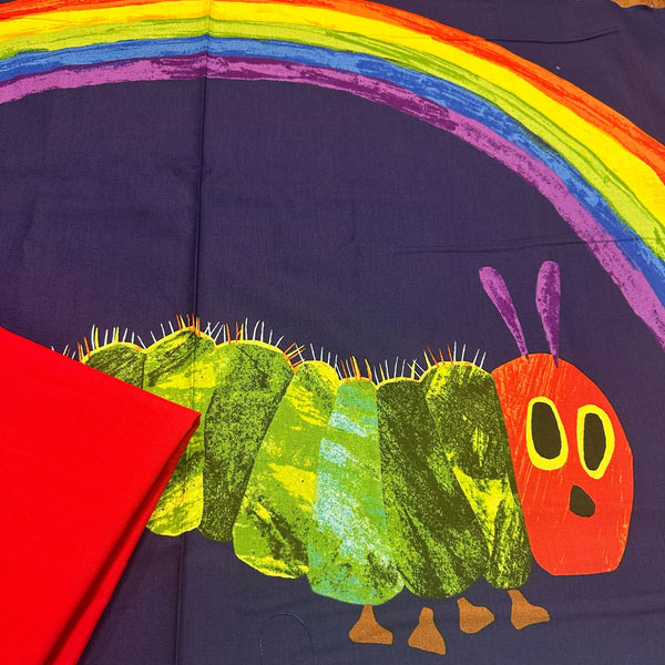 HMH Special Buy: The Very Hungry Caterpillar 'Rainbow Panel' Navy 2/9597B with Red