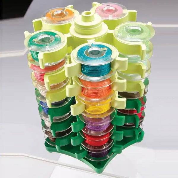 ACCESSORY: 6-Tier Rotating Bobbin Storage: Tower Organiser Storage Clip Stand