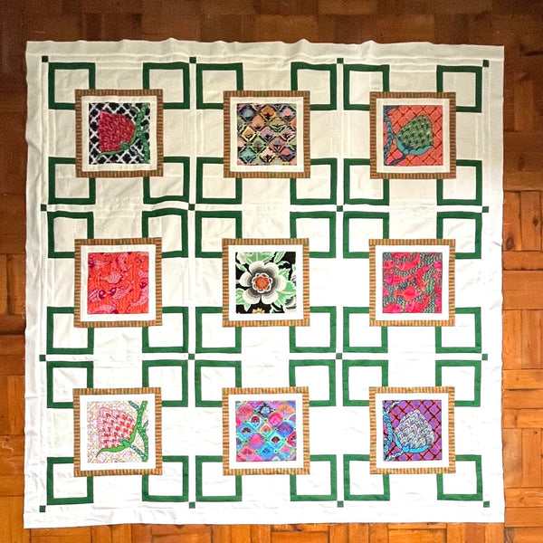 INSTRUCTIONS: 'Moroccan Trellis' Quilt Pattern: PRINTED VERSION