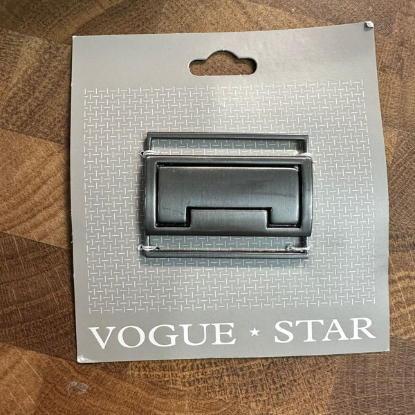 HARDWARE: Vogue Star 40mm Premium Buckle: Grey Colour