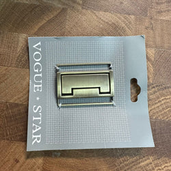 HARDWARE: Vogue Star 40mm Premium Buckle: Antique Brass Colour