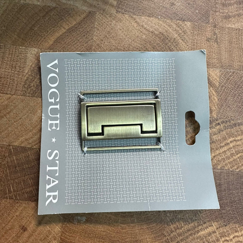 HARDWARE: Vogue Star 40mm Premium Buckle: Antique Brass Colour