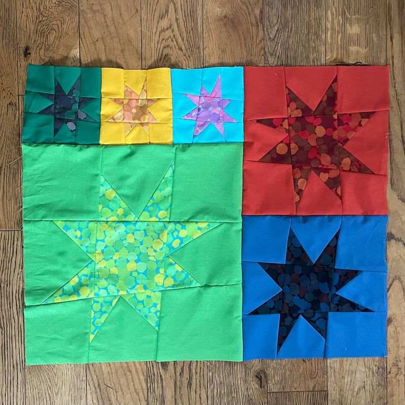 FABRIC KIT: Wonky Stars Quilt: Brandon Mably 'Reflections II'