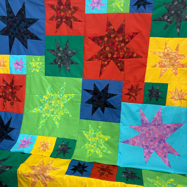 INSTRUCTIONS: Wonky Stars Quilt Pattern: DIGITAL DOWNLOAD