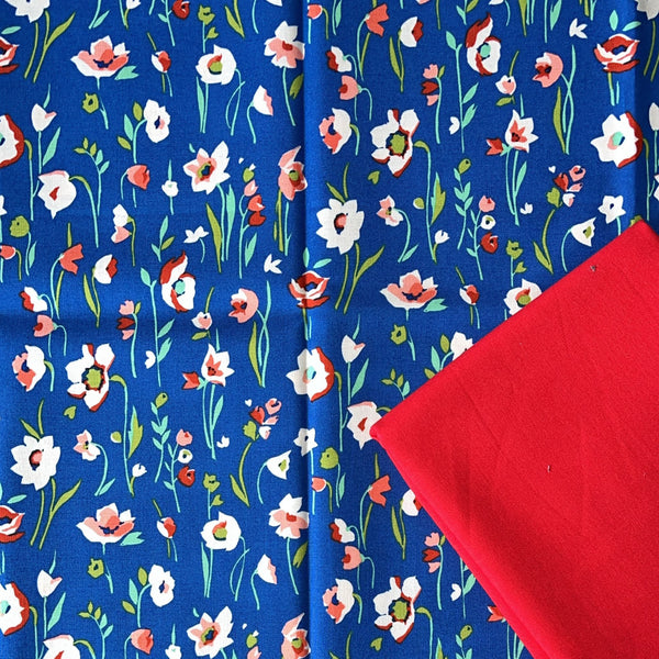 Half Metre Heaven: Sarah Campbell | Parterre 'Woodland Blooms' Blue PWSH029 with Scarlet