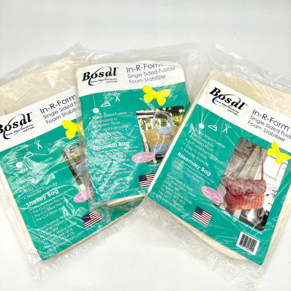 SPECIAL BUY: Trio of Bosal 'In R Form' for Debbie Shore Bags: Shelley, Elizabeth and Rosemary
