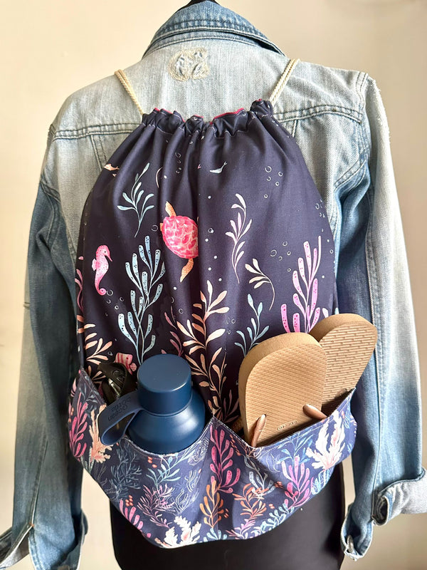 INSTRUCTIONS: Drawstring Swim Bag: DIGITAL DOWNLOAD