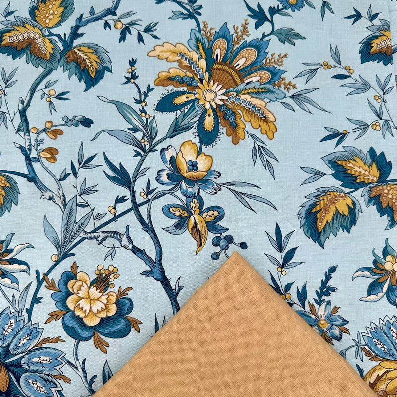 Half Metre Heaven: Edyta Sitar for Andover Fabrics | Beach House 'Ariel' on Sky 2/1163 LB with Tan