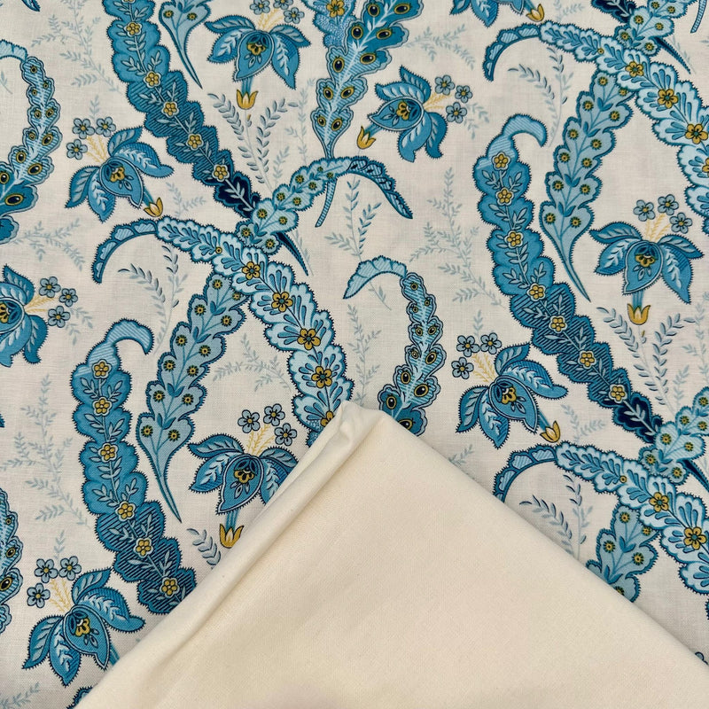 Half Metre Heaven: Edyta Sitar for Andover Fabrics | Beach House 'Ribbon Grass' in Linen 2/1164 L with Ivory