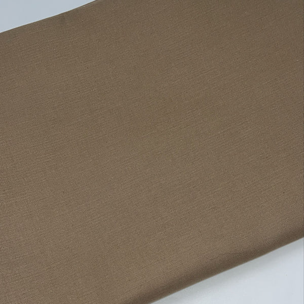 BOLT END PIECE: WATER-RESISTANT COTTON DRILL: Taupe: Approx 95cm