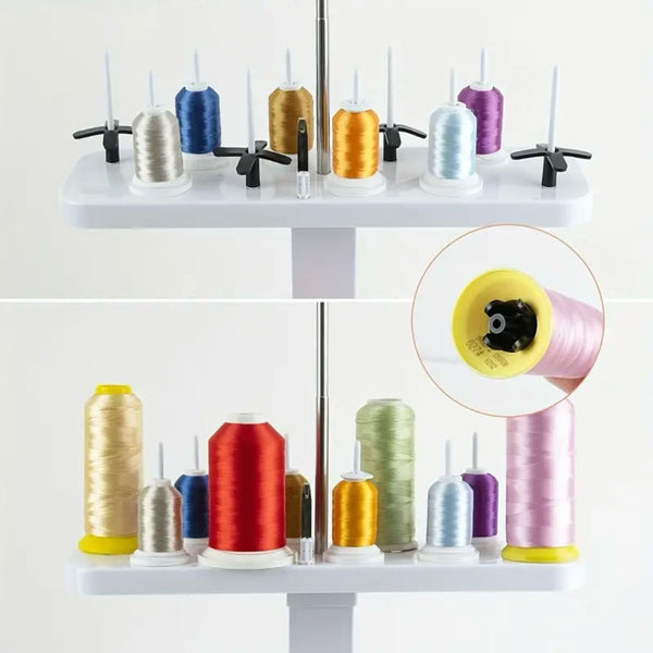 ACCESSORY: Twenty Spool Adjustable Height Thread Stand for Sewing Mach ...