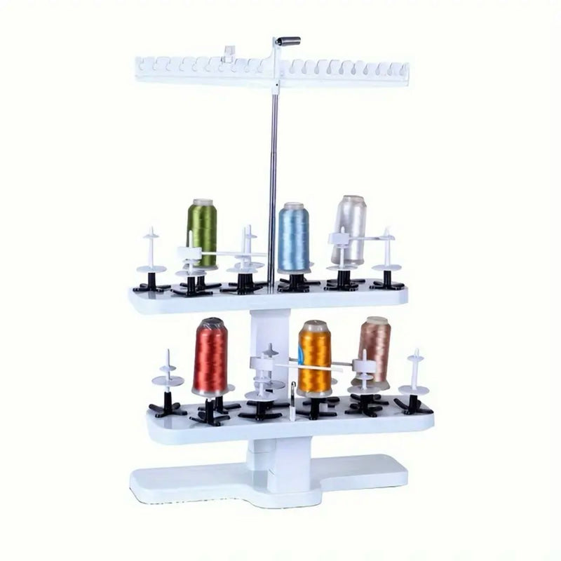 ACCESSORY: Twenty Spool Adjustable Height Thread Stand for Sewing Machines