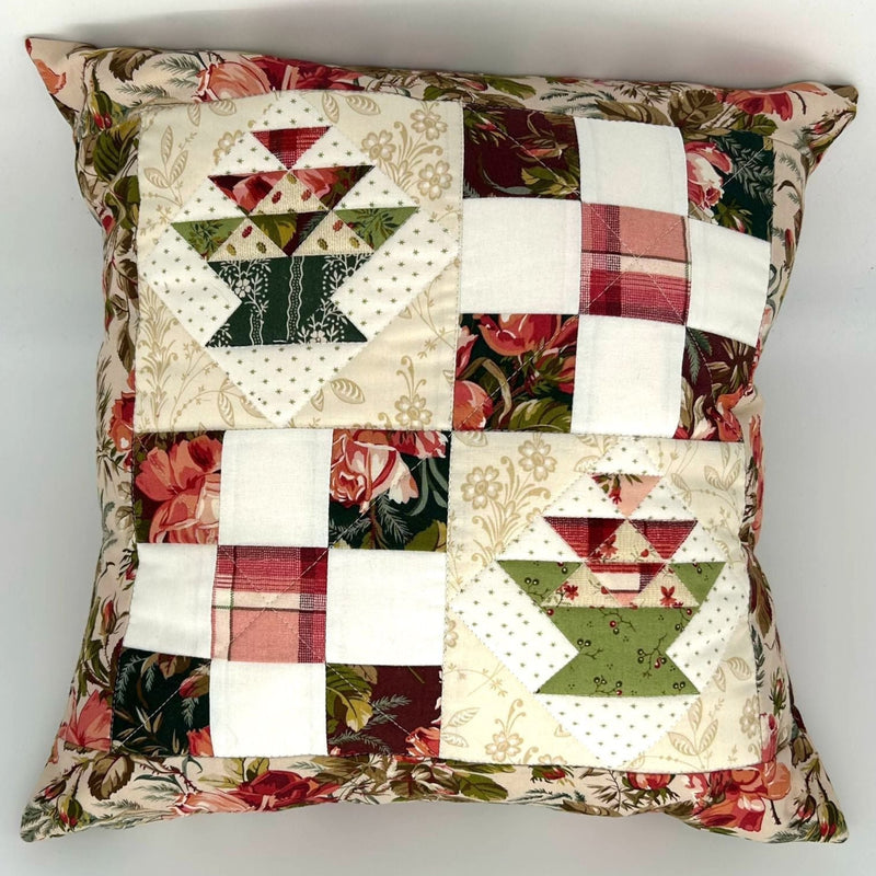 SAMPLE SALE: 26DD: Patchwork Cushion COVER ONLY ft Edyta Sitar 'Joy' fabrics