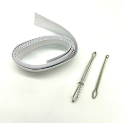 TOOLS + ELASTIC for Natasha's Elasticated Fob: Bodkin Duo + 1m length of 1" wide elastic