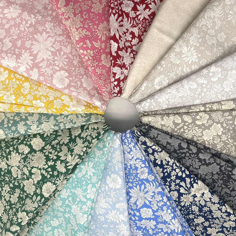 FABRIC BUNDLE: Fifteen PRECUT 20" x 27" Pieces: Liberty | Emily Blossom