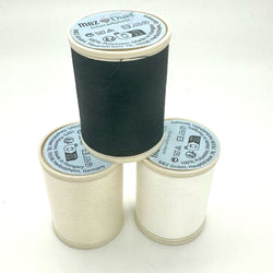 PERFECT PAIRING: Coats Mez Duet 100% POLYESTER THREAD Bundle: 3 x 1000m: Shades 1000, 1033, 9507