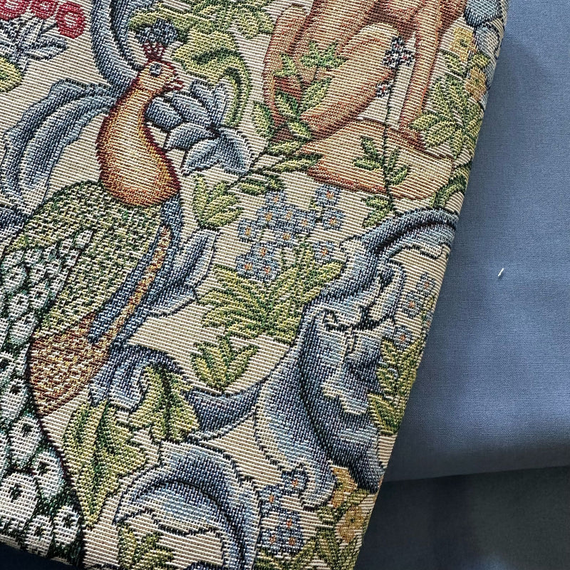 NM Designs Workshop Bundle | 7th April 2025: The XL Ruler Bag: 1m Tapestry 'Forest' Natural + 1m Slate Plain