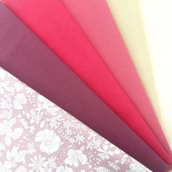FABRIC BUNDLE for Kaleidoscope Star Cushion: Liberty 'Emily Blossom' 406A POWDER ROSE option