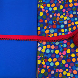 SPECIAL BUY: 1/2m Duo + 5m Crochet Bias Binding: Carolyn Gavin | Sweet Somethings 'Dotti' Lapis Option