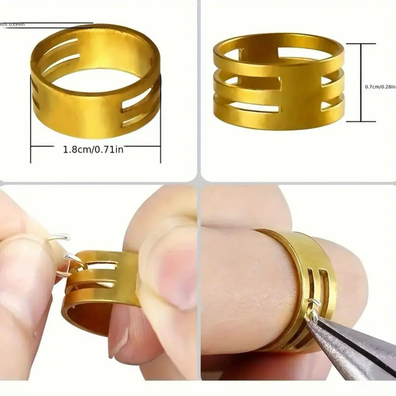 TOOL: Jewellery Pliers + Ring for Opening and Closing Split Rings - As used by Natasha when installing Zip Pull Charms