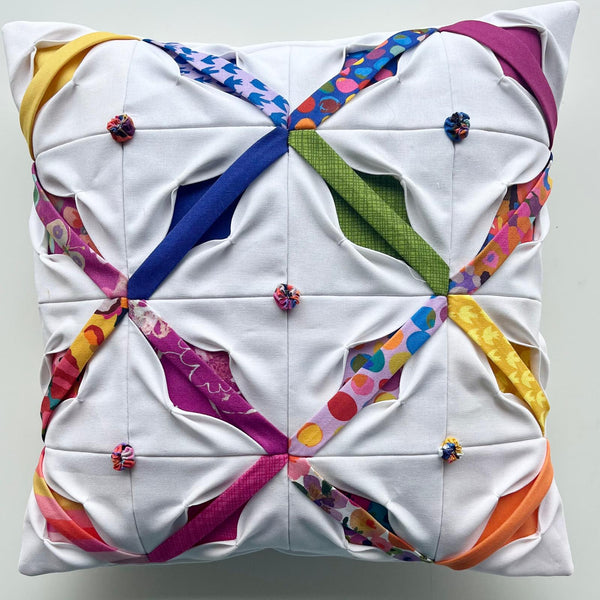 INSTRUCTIONS: Folded Flower Cushion: DIGITAL DOWNLOAD