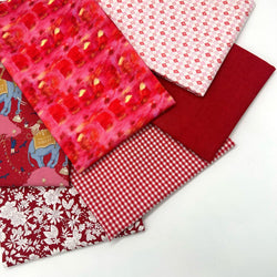 FAT QUARTER BUNDLE: 6 x FQ: CRIMSON option