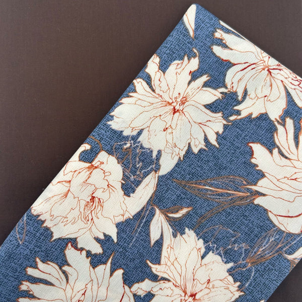 PERFECT PAIRING: 1/2m Art Gallery Fabrics 'Peonia di Boboli (Boboli Peony)' + 1/2m Waxed Cotton in Antique Brown