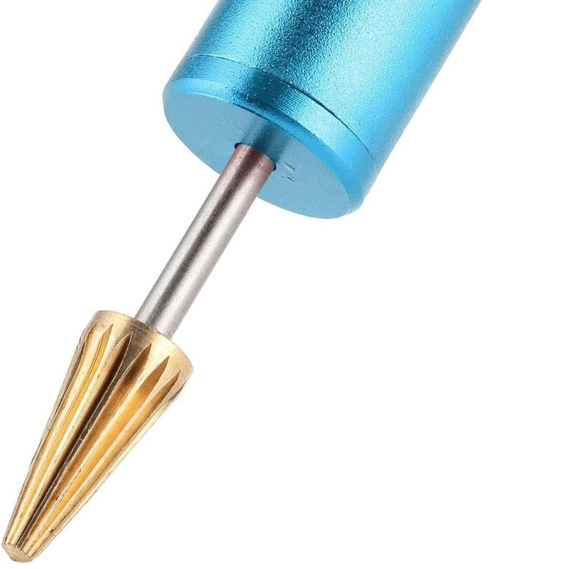TOOL: Leather Edging Tool (for use with Gum Tragacanth and Edge Kote): Aqua Blue