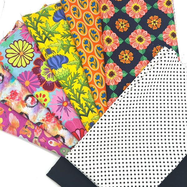 FABRIC KIT: Zig-Zag Quilt: Cheery Brights Option