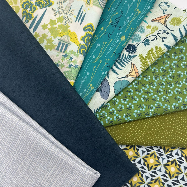 FABRIC KIT: Zig-Zag Quilt: Dreamy Greens Option