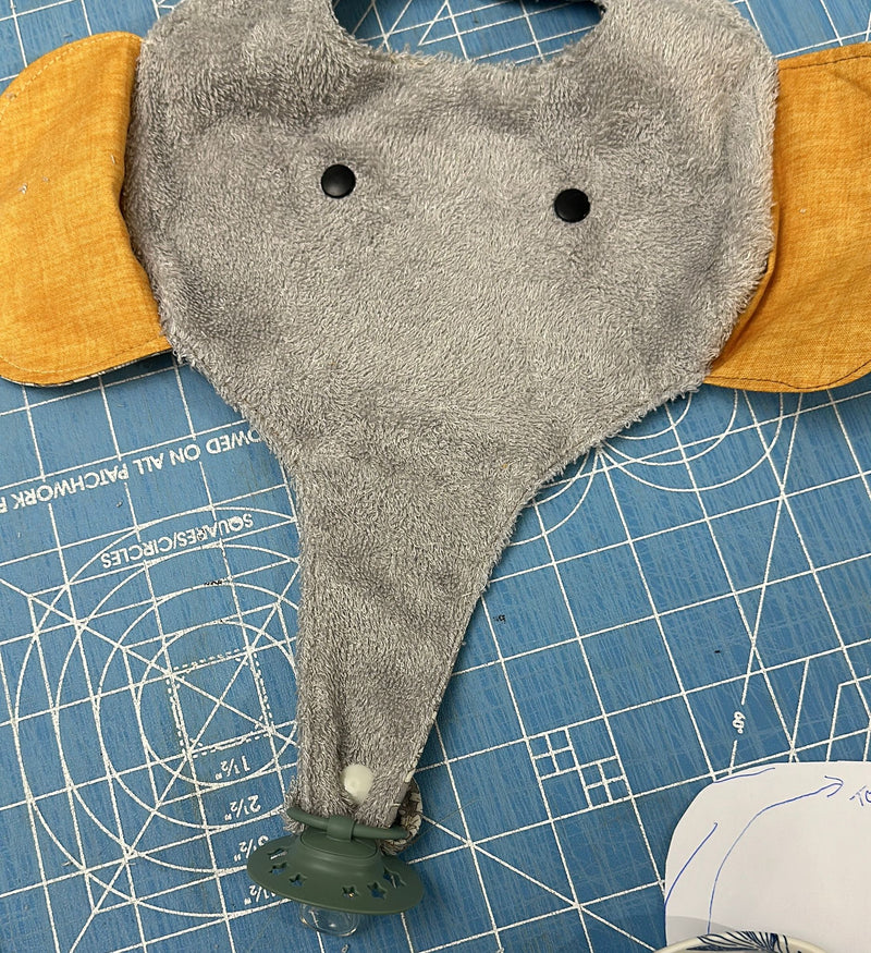 INSTRUCTIONS: Elephant Bib: PRINTED VERSION