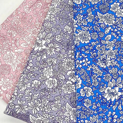 HALF METRE TRIO: Liberty | Emily Belle in Mauve 404A, Marine Blue 409A + Powder Rose 422A