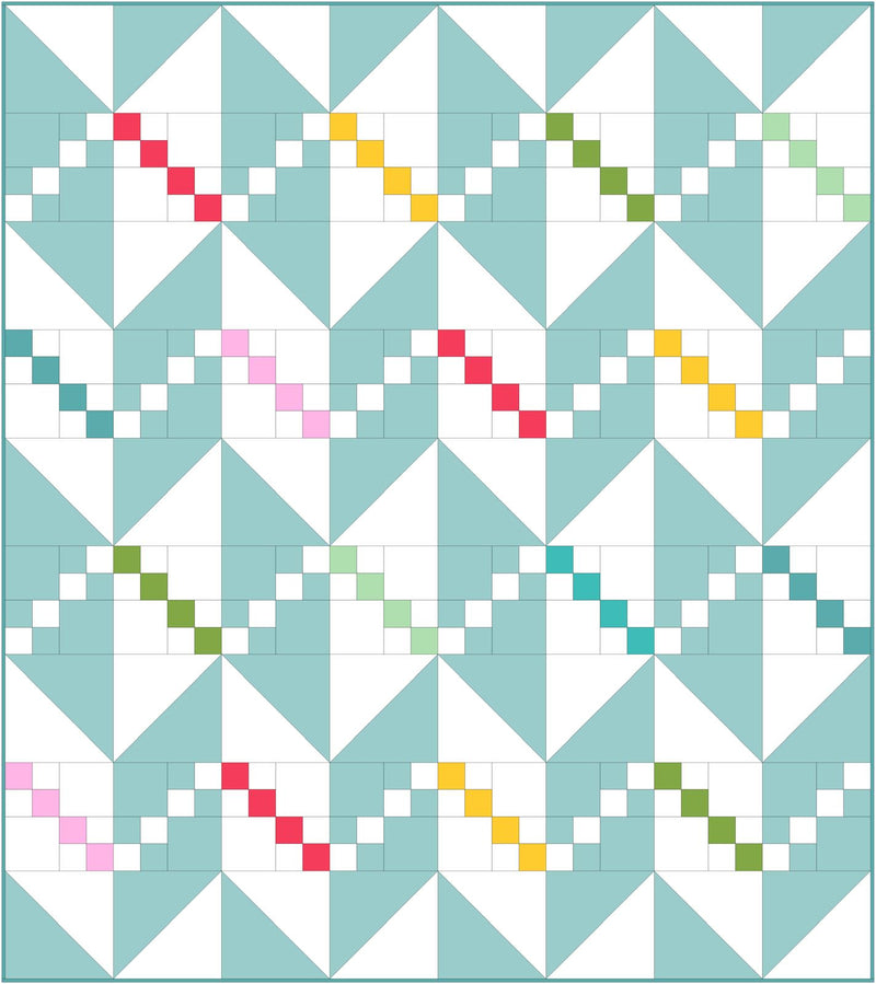 INSTRUCTIONS: Beaded Chevron Quilt: PRINTED VERSION