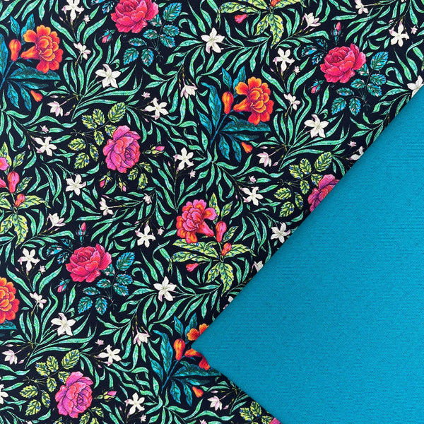 PERFECT PAIRING: 1/2m Duo: Odile Bailloeul | Language of Flowers 'SM Victorian' NOIR + Baltic plain