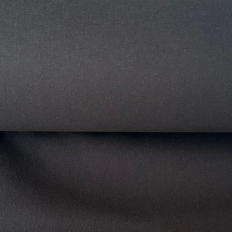 WATER-RESISTANT COTTON DRILL: Chocolate: PRECUT 1 METRE