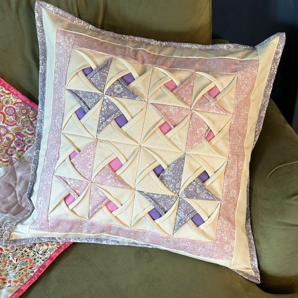 INSTRUCTIONS: Folded Pinwheel Cushion Cover: PRINTED VERSION