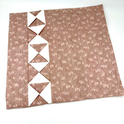 SAMPLE SALE: Prairie Point Cushion COVER (Liberty 'Snowdrop Spot' in Blush Pink 871A)