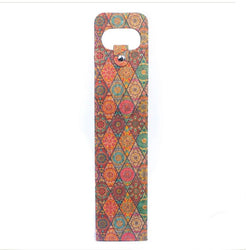 SPECIAL BUY: Premium Natural Portuguese Cork Wine Bottle Carrier: BOHO DIAMONDS option