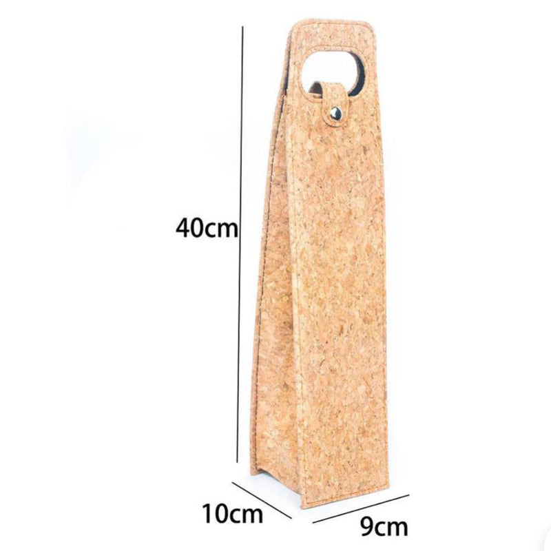 SPECIAL BUY: Premium Natural Portuguese Cork Wine Bottle Carrier: PAISLEY BREEZE option