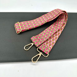 FRIDAY DEAL: 1/2m Antique Bonneville Waxed Cotton in Granite Grey + Adjustable PINK PEACOCK Shoulder Strap