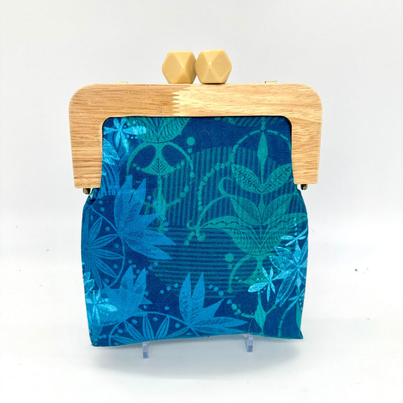 SAMPLE SALE: 9I: Square Wood Frame Bag: ft Valori Wells fabric