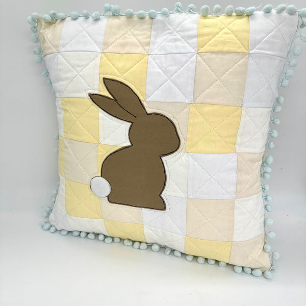 SAMPLE SALE: 9M: Bunny Appliqué Cushion *cover only*