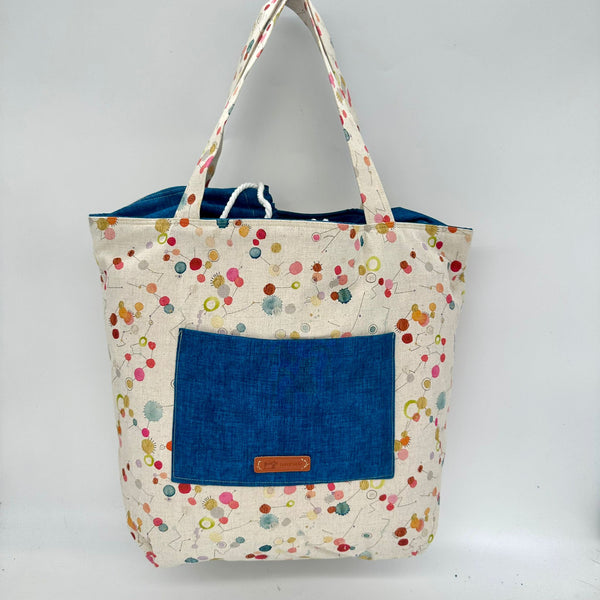 SAMPLE SALE: 9T: Drawstring Shopper tote bag