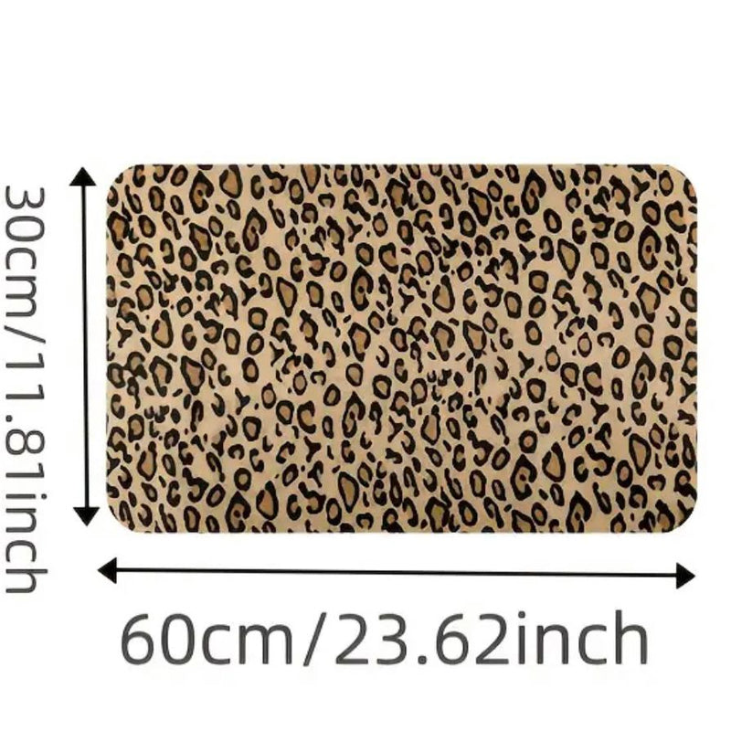 SPECIAL BUY: Premium Top Grain Cowhide Horsehair Fabric: 1.5mm Thick: CLASSIC LEOPARD Print Design