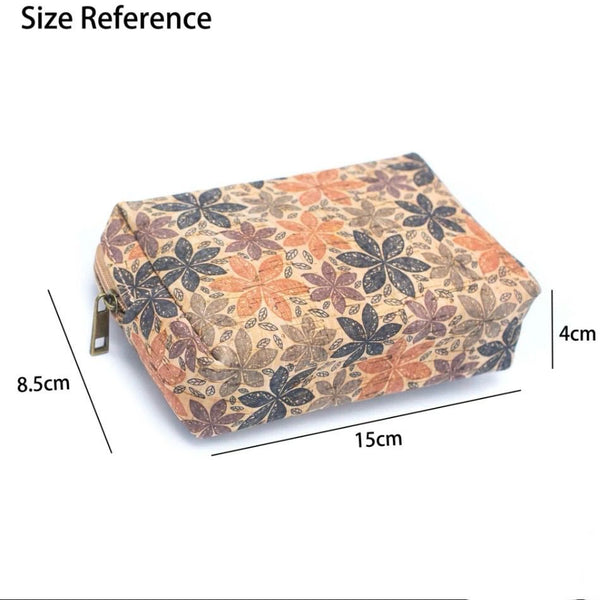 SPECIAL BUY: Premium Natural Portuguese Cork Box Coin Purse: IKAT STYLE option