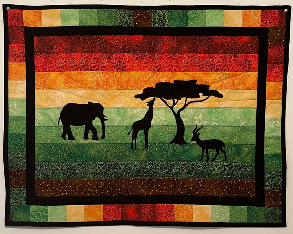 INSTRUCTIONS: Safari Sunset Wall Hanging: PRINTED VERSION