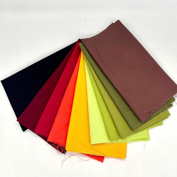 FABRIC KIT: Safari Sunset Wall Hanging in 100% cotton plains