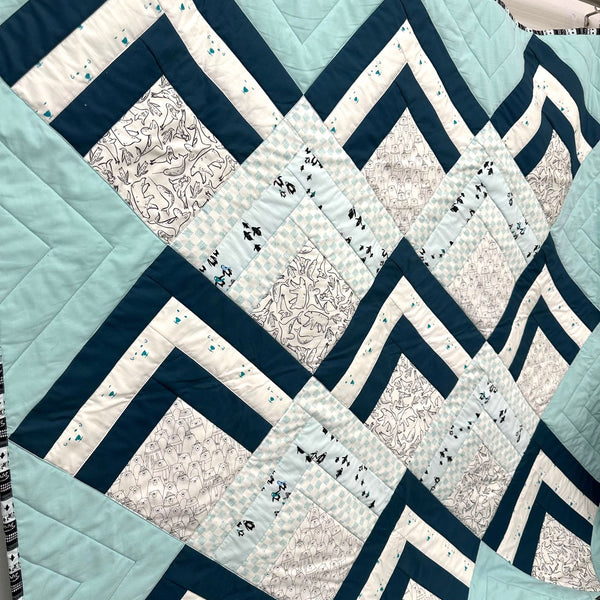SAMPLE SALE: Arctic Peaks Quilt ft AGF Studio for Art Gallery Fabrics